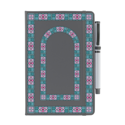 Art Deco Personalised Notebook with Pen - Image 4