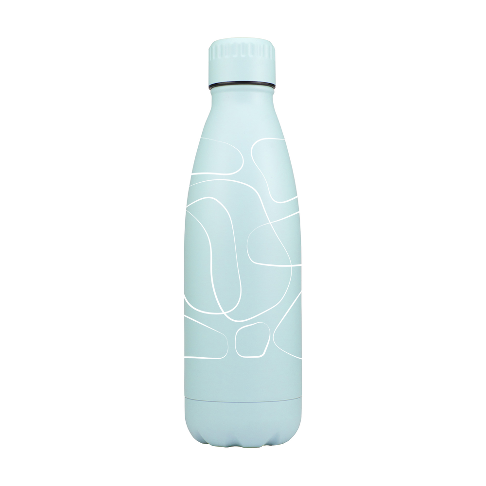 Abstract Lines Personalised Metal Bottle - Image 4
