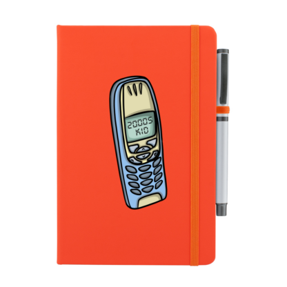 2000s Kid Phone Personalised Notebook with Pen - Image 10