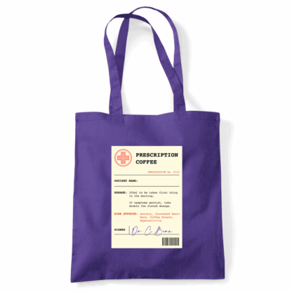 Coffee Prescription Personalised Tote Bag - Image 17