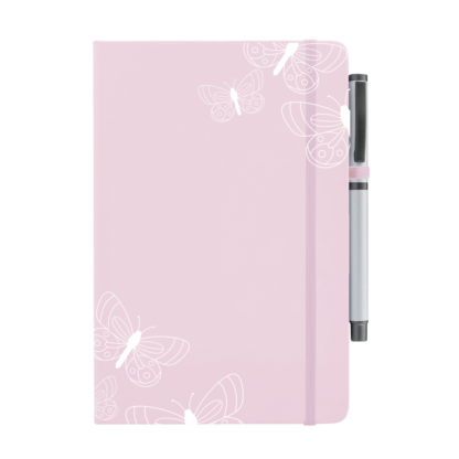 Butterflies Outlines Personalised Notebook with Pen - Image 10