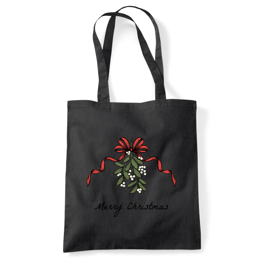 Merry Christmas Mistletoe Tote Bag - Image 8