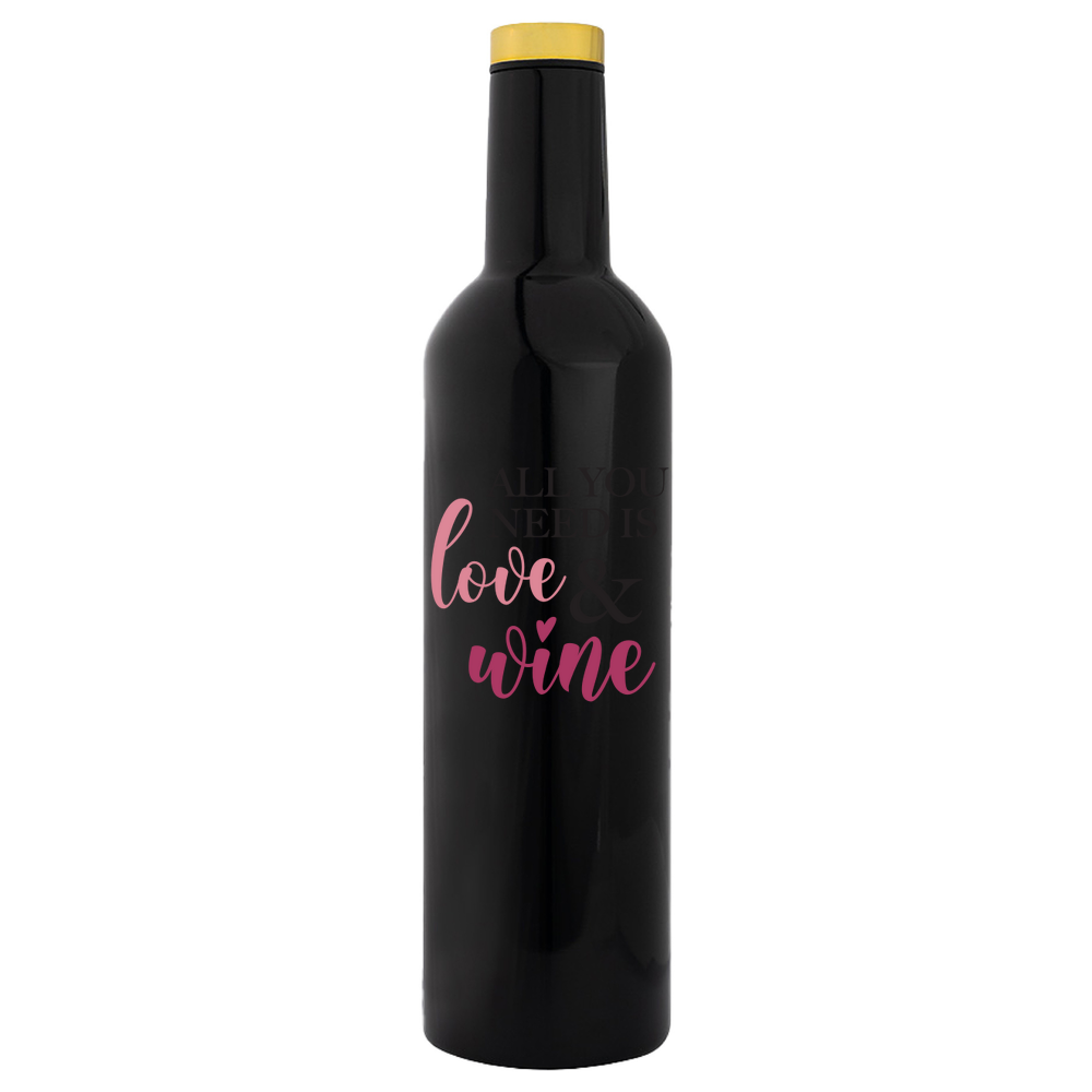All You Need Is Love & Wine Bottle Flask - Image 4