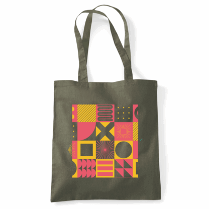 Square Patterns Tote Bag - Image 42