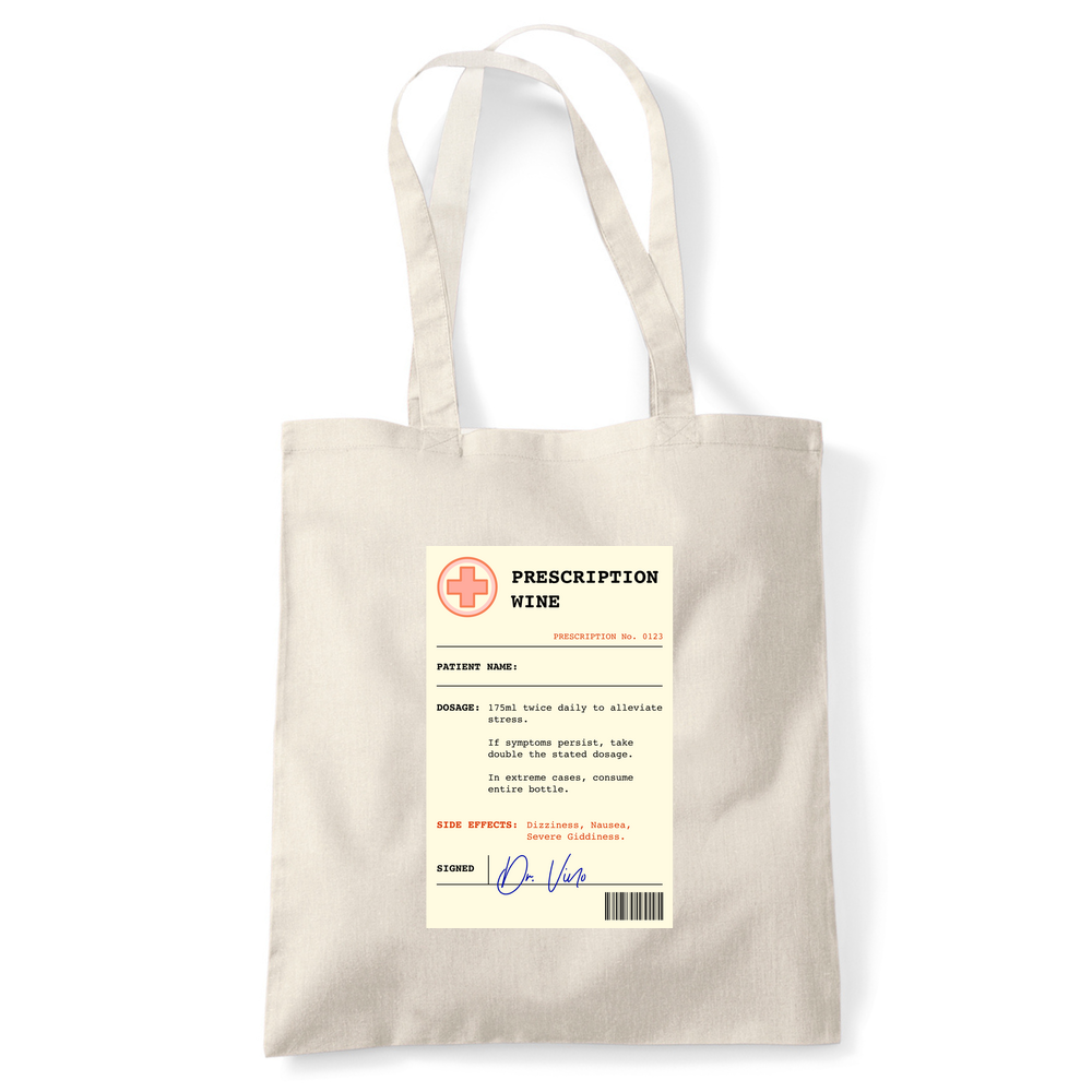 Wine Prescription Personalised Tote Bag - Image 4
