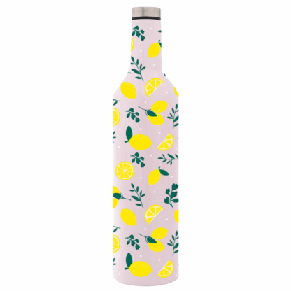 Lemons Pattern Flask Bottle