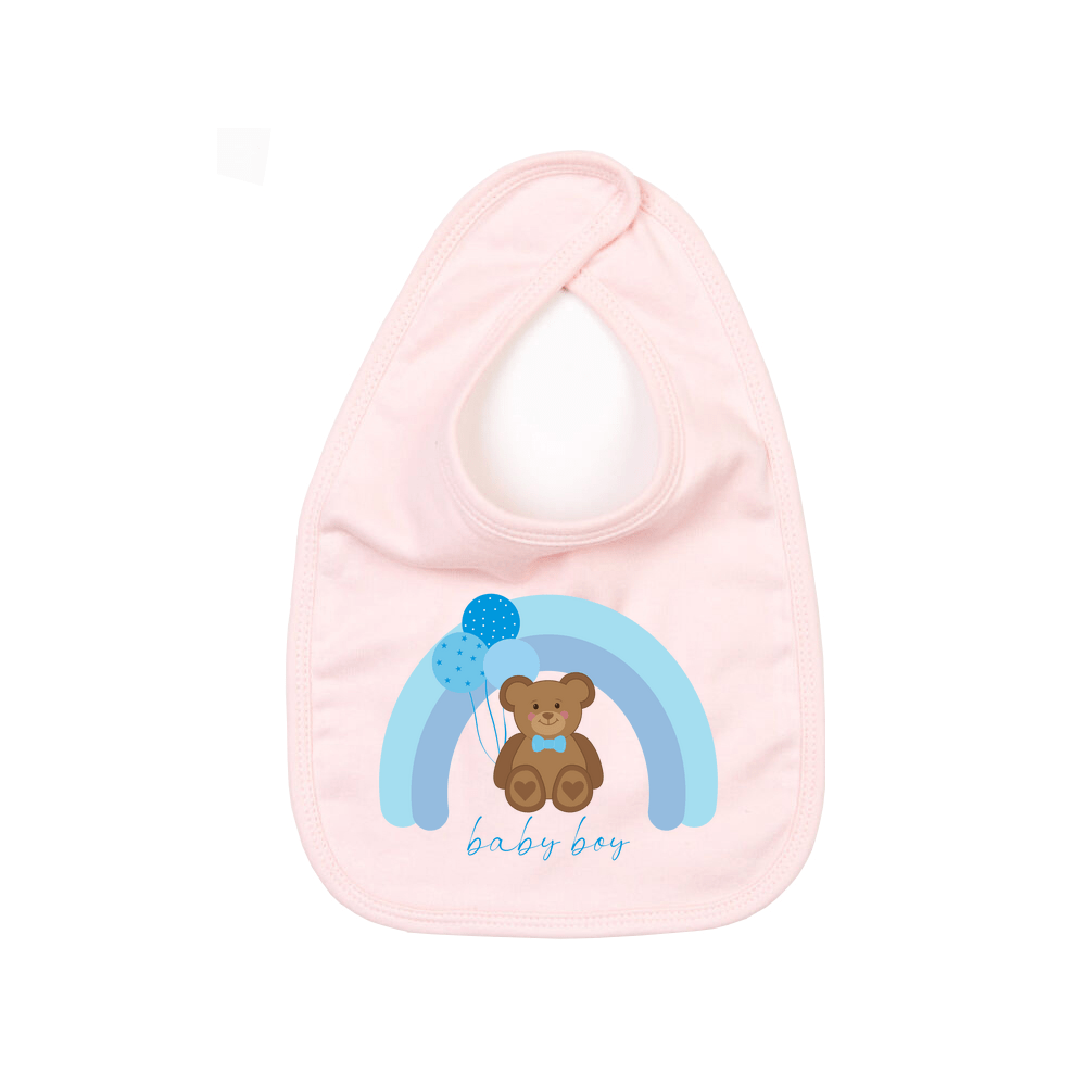 Baby Boy Teddy Bear Bib - Image 5