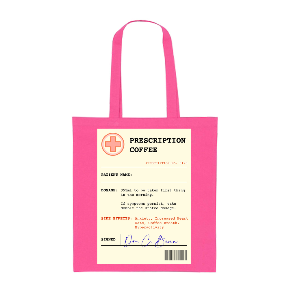 Coffee Prescription Personalised Tote Bag - Image 12