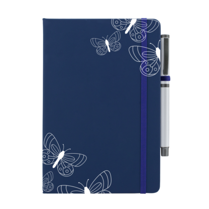 Butterflies Outlines Personalised Notebook with Pen - Image 6