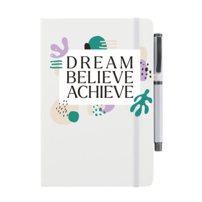Dream Believe Achieve Personalised Notebook with Pen - Image 5