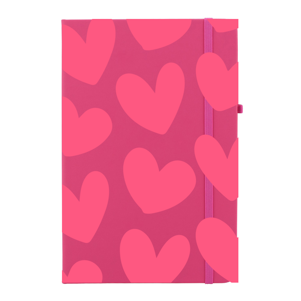 Love Hearts Personalised Soft Feel Notebook - Image 9