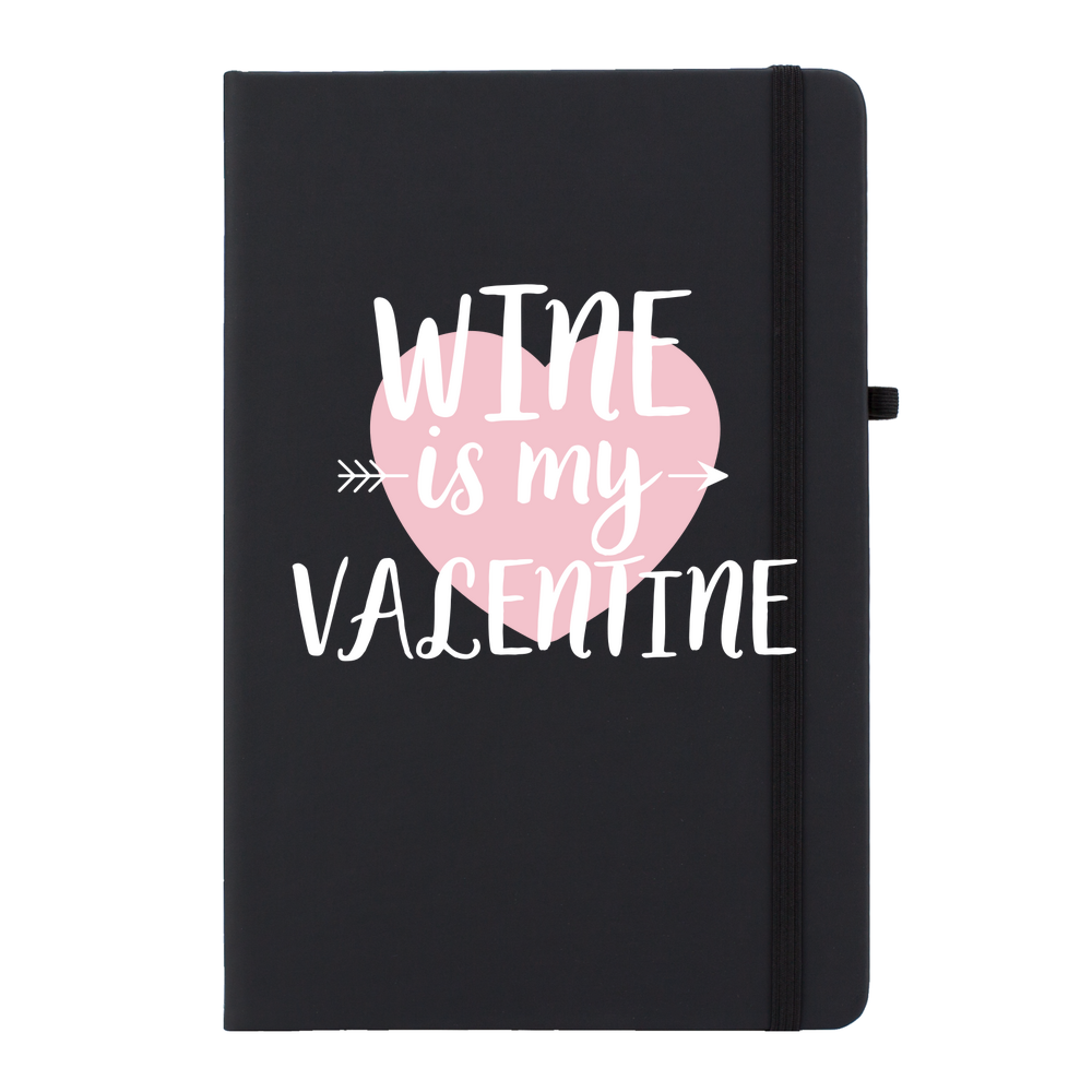Wine Is My Valentine Soft Feel Notebook - Image 2