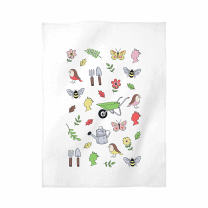 Gardening Personalised Tea Towel