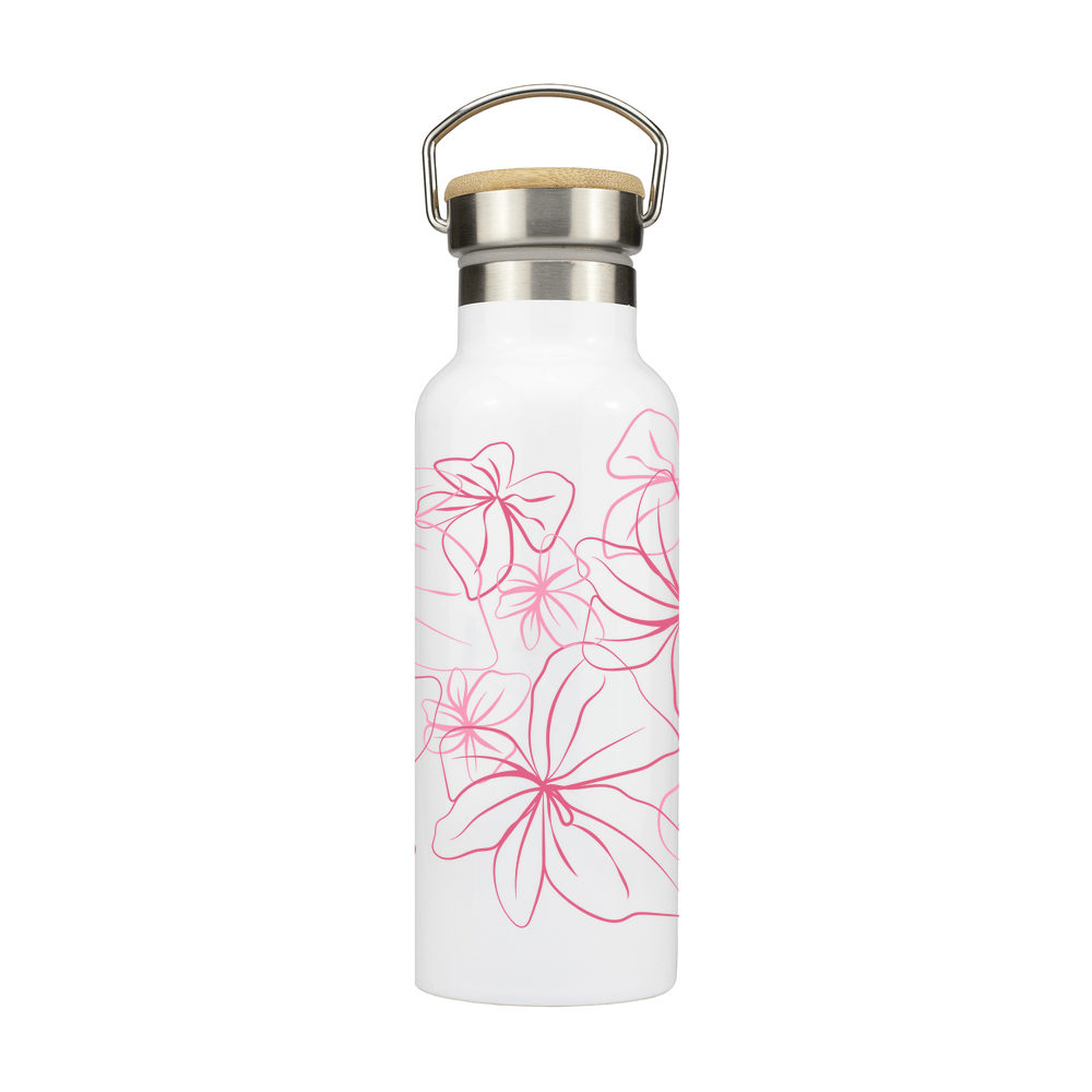 Floral Outlines Personalised Metal Bottle - Image 3