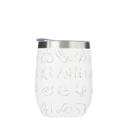 Bums Pattern Metal Drinks Tumbler - Image 3