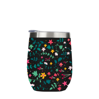 Floral Metal Drinks Tumbler - Image 3