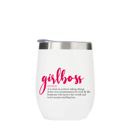 Girlboss Dictionary Definition Metal Drinks Tumbler