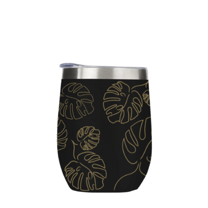 Leaves Outline Metal Drinks Tumbler - Image 3