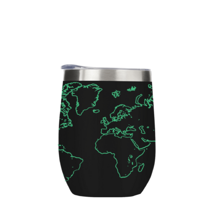 World Map Metal Drinks Tumbler