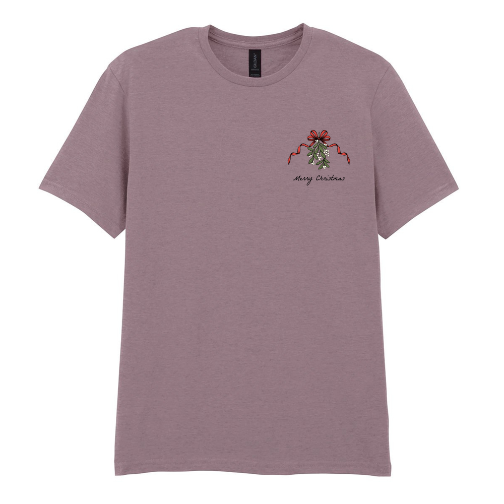 Merry Christmas Mistletoe Cotton T-Shirt - Image 41
