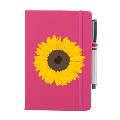 Sunflower Personalised Notebook with Pen - Image 9