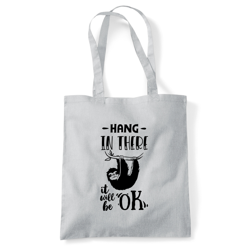 Hang In There Sloth Tote Bag - Image 5