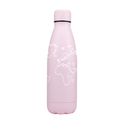 World Map Personalised Metal Bottle - Image 3