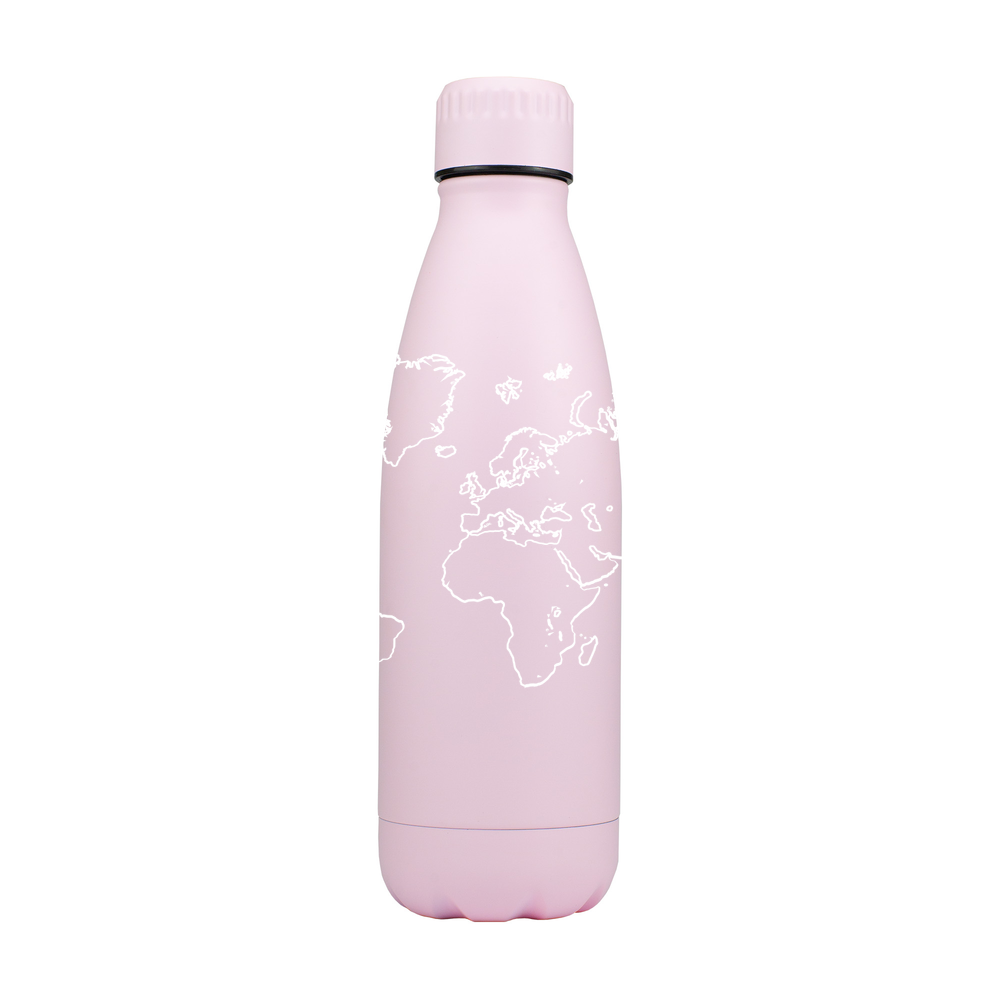 World Map Personalised Metal Bottle - Image 3