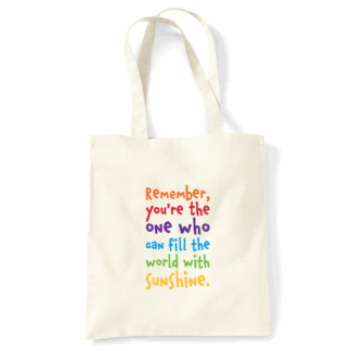 Fill The World With Sunshine Personalised Natural Cotton Tote Bag