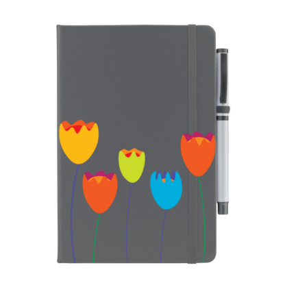 Flowers Personalised Notebook with Pen - Image 5