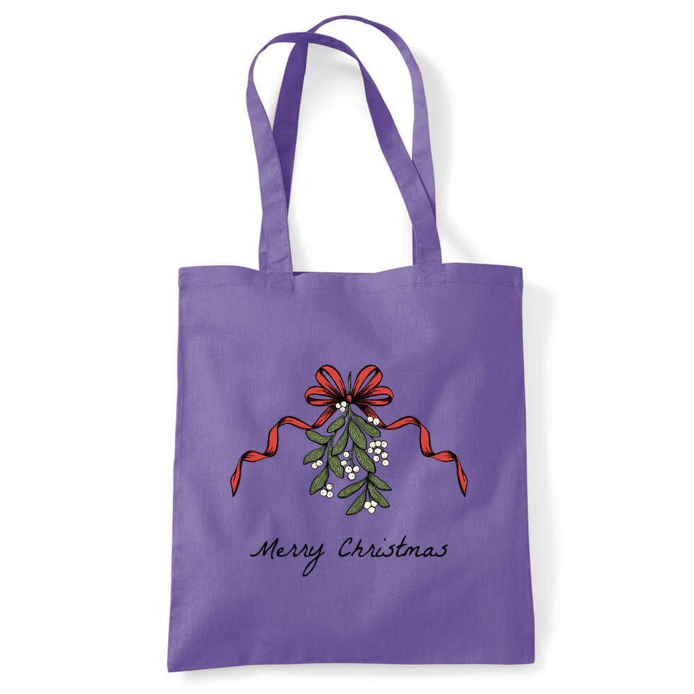 Merry Christmas Mistletoe Tote Bag - Image 18