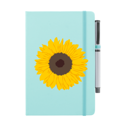 Sunflower Personalised Notebook with Pen - Image 11