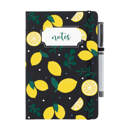 Lemons Notebook with Pen - Image 4
