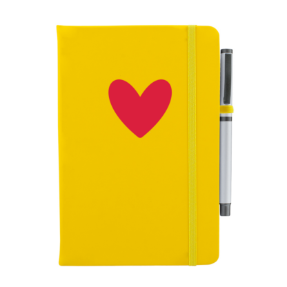 Heart Personalised Notebook with Pen - Image 7