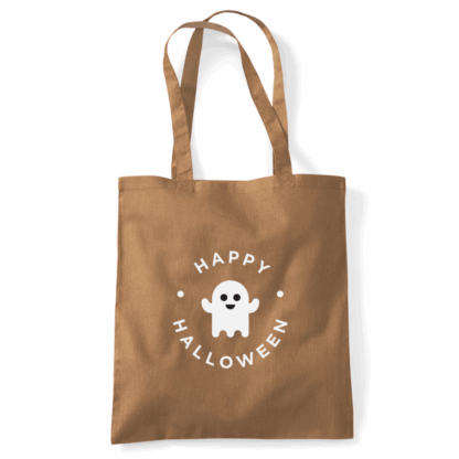 Happy Halloween Ghost Personalised Cotton Tote Bag - Image 48