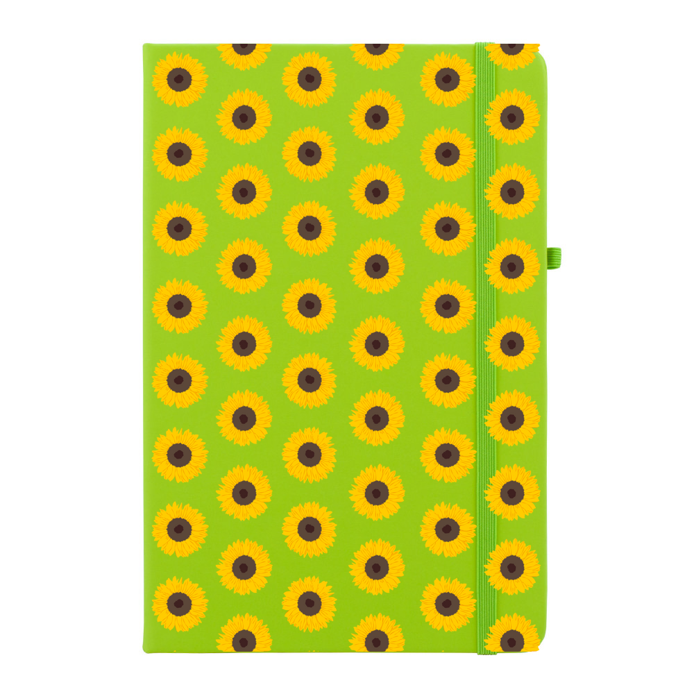Sunflower Pattern Personalised Notebook - Image 7