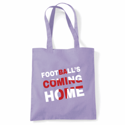 Football's Coming Home Coloured Cotton Tote Bag - Image 11