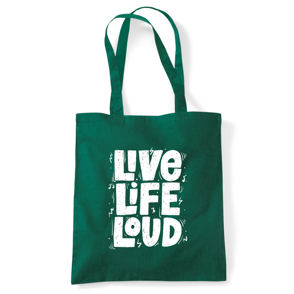 Live Life Loud Tote Bag - Image 41