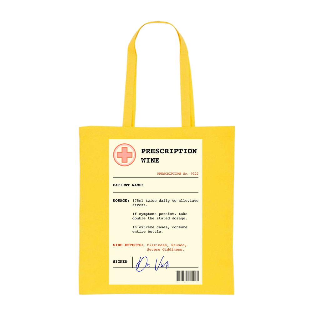 Wine Prescription Personalised Tote Bag - Image 10