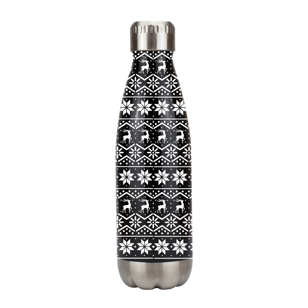 Christmas Fairisle Pattern Metal Bottle - Image 3
