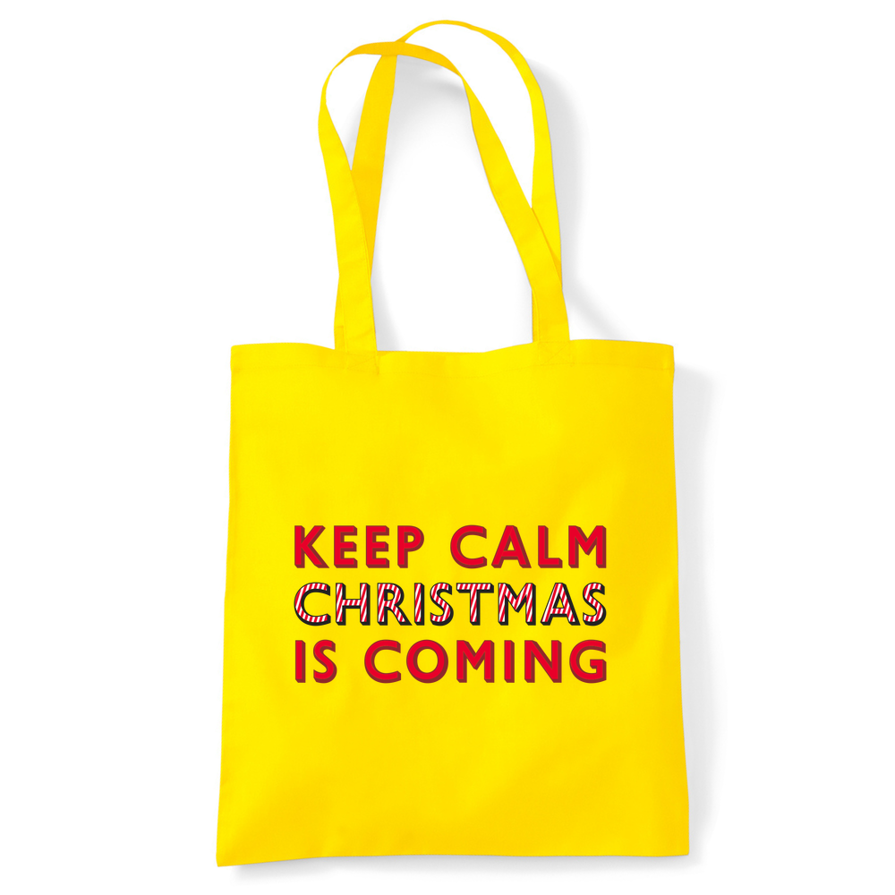 Keep Calm Christmas Is Coming Tote Bag - Image 35