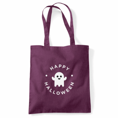 Happy Halloween Ghost Personalised Cotton Tote Bag - Image 30