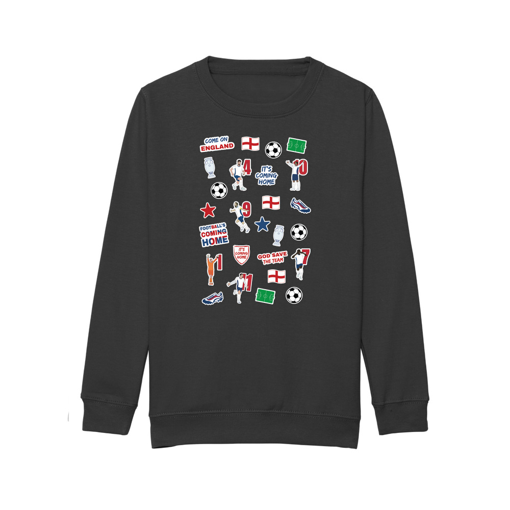 England Collage Kids Sweatshirt - Image 25