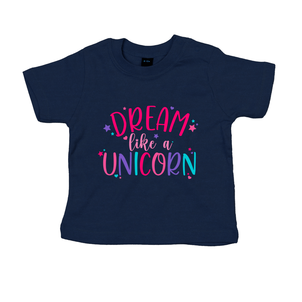 Dream Like A Unicorn Personalised Baby/Toddler T-Shirt - Image 10