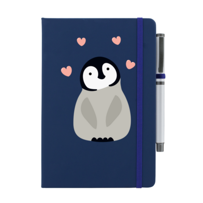 Penguin Personalised Notebook with Pen - Image 5
