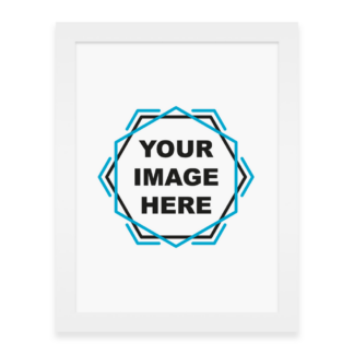 Custom White Framed Photo Print - Portrait