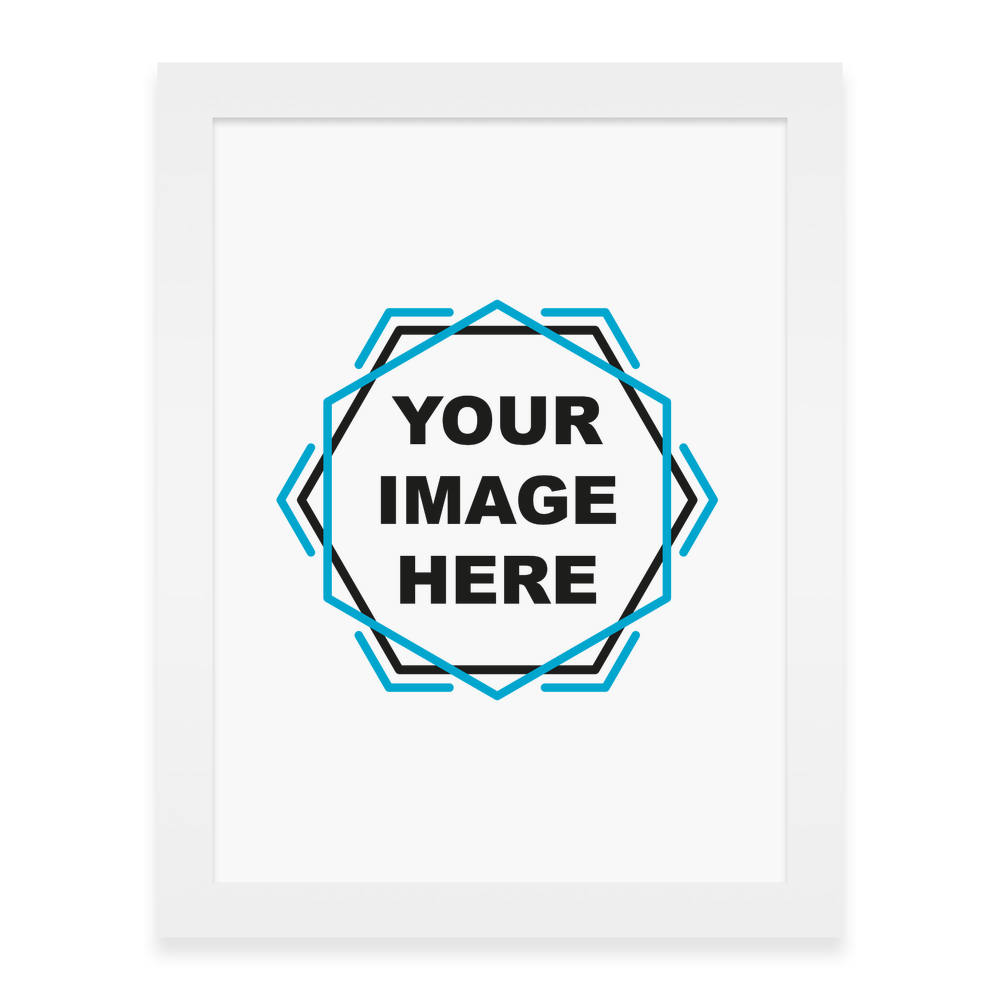 Custom White Framed Photo Print - Portrait - Image 3