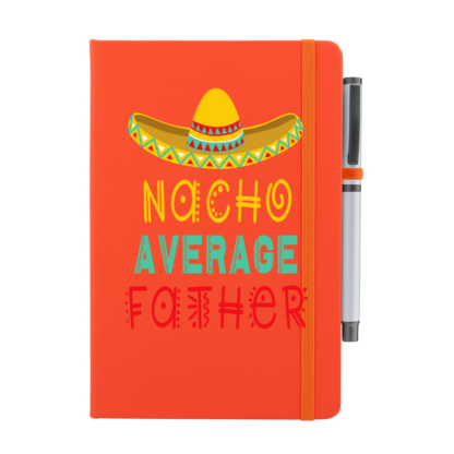 Nacho Average Father Personalised Notebook with Pen - Image 7