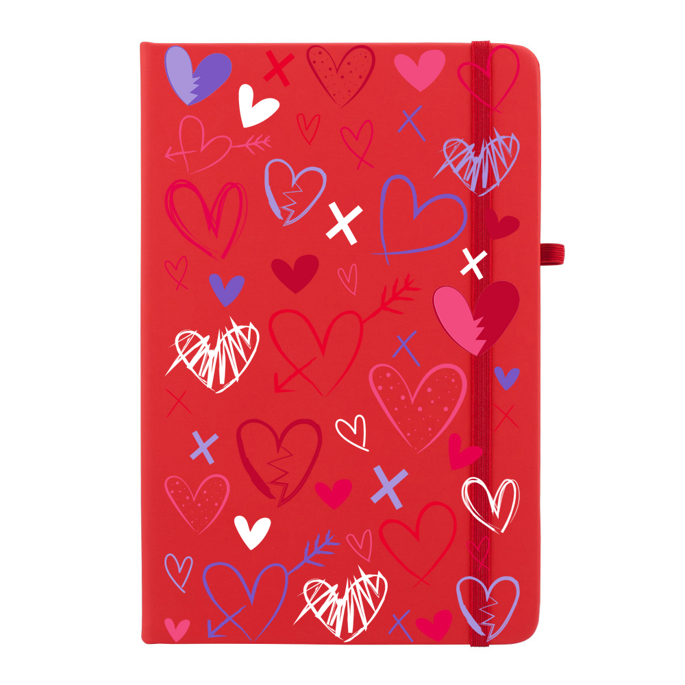 Heart Scribbles Soft Feel Notebook - Image 7