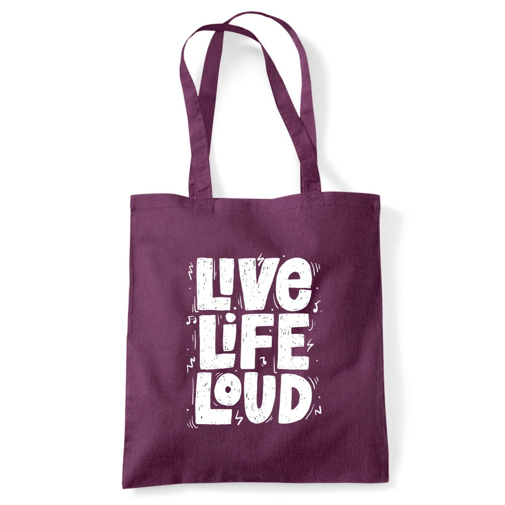 Live Life Loud Tote Bag - Image 30